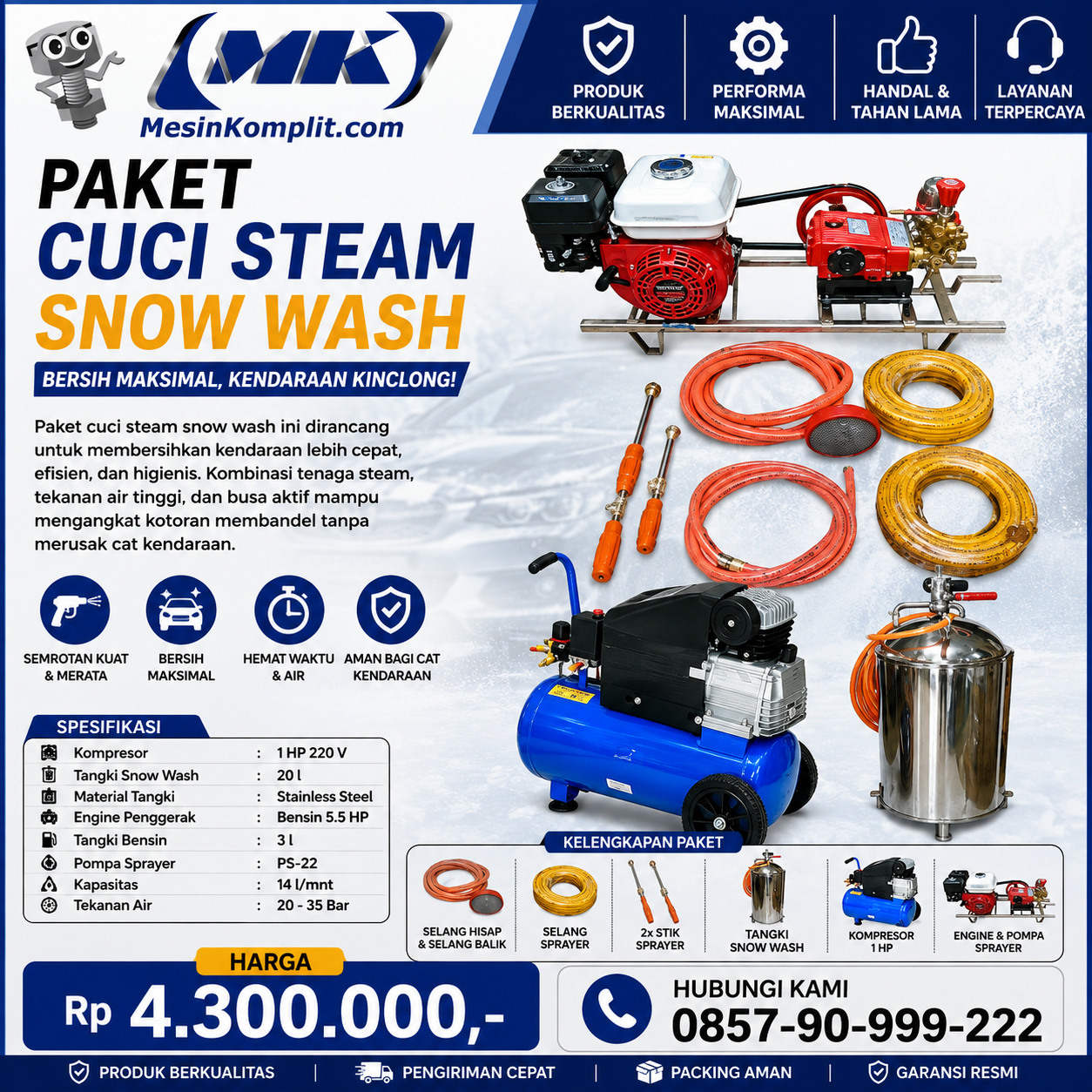 Paket Cuci Snow Wash (TSK...